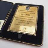 Reichsbund Deutsche Jägerschaft (D.J.): Plakette des Reichsjägermeisters Göring an den Gauleiter von München = Oberbayern Adolf Wagner, im Etui. - photo 2