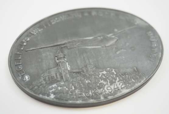 NSFK: Plakette auf den Segelflug-Wettbewerb des NSFK GR. 15 (Württ.) - Teck 1942. - photo 2