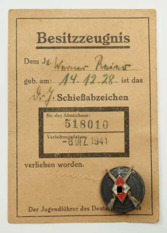 DJ-Schießabzeichen, mit Ausweis. - Foto 1 DJ-Schießabzeichen, mit Ausweis. - Foto 1