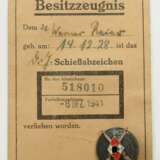 DJ-Schießabzeichen, mit Ausweis. - Foto 1