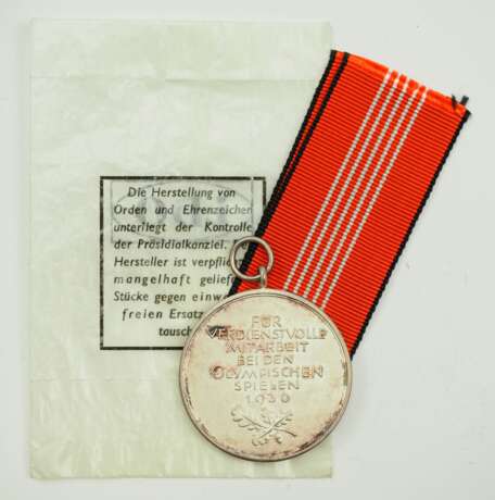 Olympia Erinnerungsmedaille, in LDO-Tüte. - photo 2 Olympia Erinnerungsmedaille, in LDO-Tüte. - photo 2