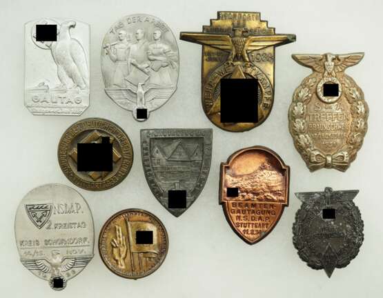 3. Reich: Lot Tagungsabzeichen. - photo 1 3. Reich: Lot Tagungsabzeichen. - photo 1