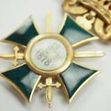 Bulgarien: St. Alexander Orden, 3. Modell, 1. Typ (1908-1918), 3. Klasse Kreuz, mit Schwertern. - Foto 5