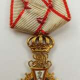 Dänemark: Dannebrog Orden, Christian X. (1912-1947), Miniatur des Rittmeisters Ritter Hänel v. Tronenthall im Thüringischen Ulanen-Regiment Nr. 6. - Foto 3