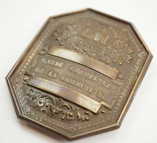 Frankreich: Abzeichen für Gemeinde Landwächter. - фото 2