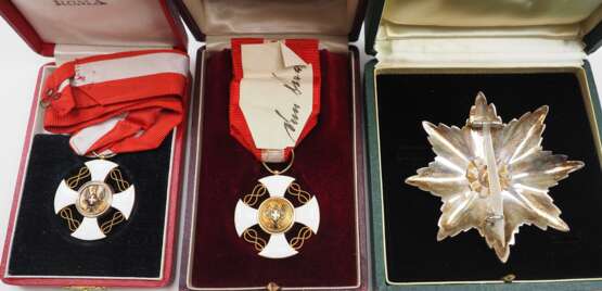 Italien: Orden der Krone von Italien, Offiziers- und Ritterkreuz, im Etui. - photo 2