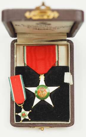 Italien: Kolonial-Orden des Sterns von Italien, Ritterkreuz, im Etui. - photo 2