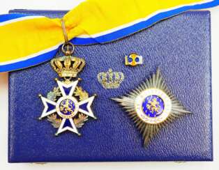 Niederlande: Oranien-Nassau-Orden, Großoffiziers Satz, im Etui.