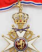 Каталог товаров. Norwegen: St. Olav-Orden, 2. Modell (1907-1937), Komturkreuz, mit Schwertern.