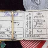 Österreich: Auszeichnungsrahmen mit Kaiserlichem Orden der Eisernen Krone, 3. Klasse mit KD. - фото 2