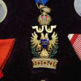 Österreich: Auszeichnungsrahmen mit Kaiserlichem Orden der Eisernen Krone, 3. Klasse mit KD. - фото 5