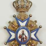 Serbien: St. Sava-Orden, 1. Modell, 1. Typ (1883-1903), Komturkreuz. - photo 1