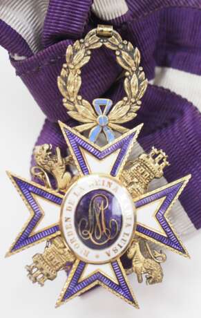 Spanien: Königlicher Orden der Königin Maria Luisa, Ordensdekoration. - photo 4 Spanien: Königlicher Orden der Königin Maria Luisa, Ordensdekoration. - photo 4
