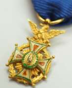 World. Mexiko: Orden Unserer Lieben Frau von Guadalupe, 3. Modell (1863-1867), Zivile Abteilung, Miniatur.