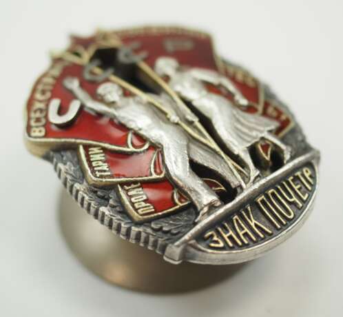 Sowjetunion: Orden Zeichen der Ehre, 2. Modell, 4. Typ. - photo 2