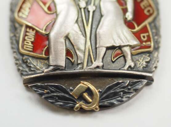 Sowjetunion: Orden Zeichen der Ehre, 4. Modell, 4. Typ. - photo 2