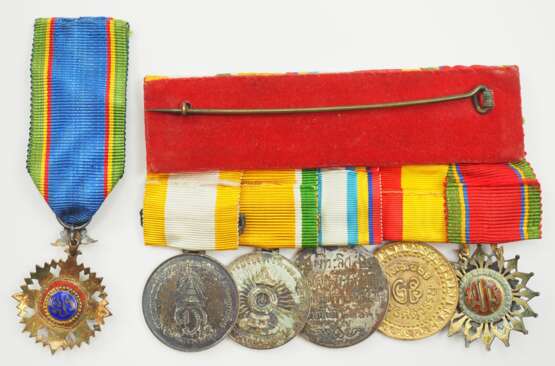 Thailand: Ordenschnalle mit 5 Auszeichnungen. - фото 2 Thailand: Ordenschnalle mit 5 Auszeichnungen. - фото 2