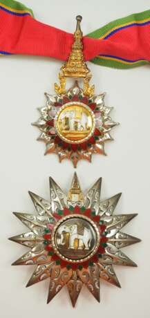 Thailand: Der sehr hohe Orden des Weißen Elefanten 5. Modell (seit 1941), 2. Klasse Satz. - photo 1