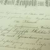 Lippe-Detmold: Fürstlich Lippische Militär-Verdienst-Medaille, mit Schwertern Urkunde für einen Registrator beim Generalgouvernement Warschau. - photo 2