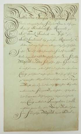 Preussen: Patent zum Second-Lieutenant im Regiment zu Fuß Franz Friedrich von Voss - 1794. - photo 1 Preussen: Patent zum Second-Lieutenant im Regiment zu Fuß Franz Friedrich von Voss - 1794. - photo 1