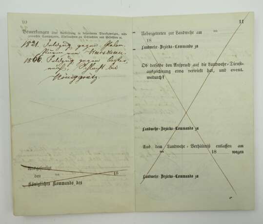 Preussen: Militair-Paß eines Wachtmeisters der 4. Esc. des Garde Ulanen Regiment - Jahrgang 1825. - photo 5 Preussen: Militair-Paß eines Wachtmeisters der 4. Esc. des Garde Ulanen Regiment - Jahrgang 1825. - photo 5