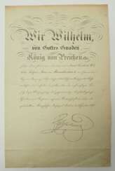 Preussen: Eisernes Kreuz, 1870, 2. Klasse Urkunde für den Premier-Lieutenant A.v.H. im Grenadier-Regiment Kronprinz (1. Ostpreussisches) No. 1.