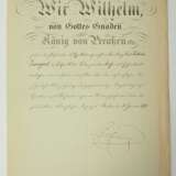 Preussen: Roter Adler Orden, 2. Klasse mit Eichenlaub Urkunde für den Präsidenten des Appelationsgerichts in Arnsberg. - photo 1