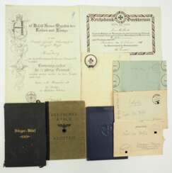 Deutsches Reich: Lot Dokumente.
