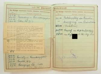 Wehrpass eines R.O.B. im Skijäger-Regiment 2 - Bandenkampf.