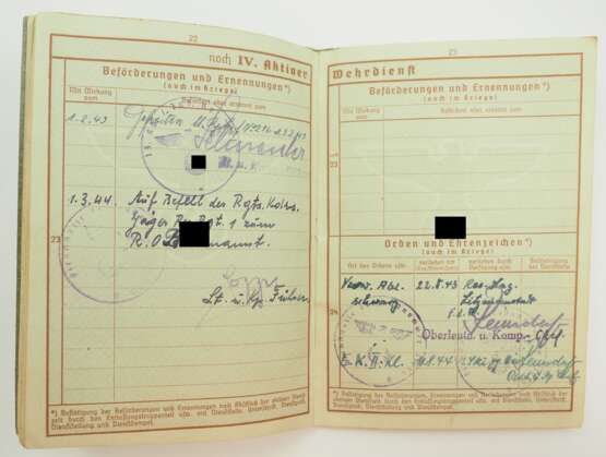 Wehrpass eines R.O.B. im Skijäger-Regiment 2 - Bandenkampf. - photo 3