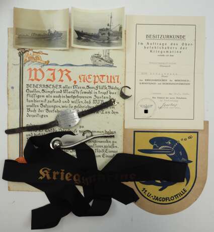 Kriegsmarine: Nachlass eines Steuermanngefreiten der 11. U.-Jagdflotille. - Foto 1