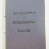 Verbrauchsstoffliste und Verbrauchsstoffsoll Bauart U-Boot XXI - 1944. - photo 1