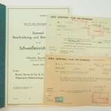 Sammel-Beschreibung und Betriebsvorschrift für die Schweißeinrichtungen auf U Booten, Bauart VII C - Baujahr 1942. - photo 1
