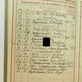 Luftwaffe: Wehrpaß des Leutnant und Führers des Nachjagdkommandos im Jagdgeschwader 132 „Richthofen“ - Legion Condor - Träger des Spanienkreuz in Gold mit Schwertern und Brillanten. - photo 5