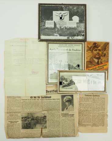 Luftwaffe: Schreiben des Abwickl. Sonderstab über die Übersendung der Urkunde zum Spanienkreuz in Gold mit Schwertern und Brillanten für den tödlich verunglückten Leutnant Wilhelm Boddem. - photo 1 Luftwaffe: Schreiben des Abwickl. Sonderstab über die Übersendung der Urkunde zum Spanienkreuz in Gold mit Schwertern und Brillanten für den tödlich verunglückten Leutnant Wilhelm Boddem. - photo 1