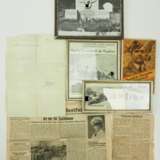 Luftwaffe: Schreiben des Abwickl. Sonderstab über die Übersendung der Urkunde zum Spanienkreuz in Gold mit Schwertern und Brillanten für den tödlich verunglückten Leutnant Wilhelm Boddem. - photo 1