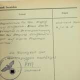 Leistungsbuch eines Leutnant des Jagdgeschwader 5 - 7 Abschüsse. - photo 1