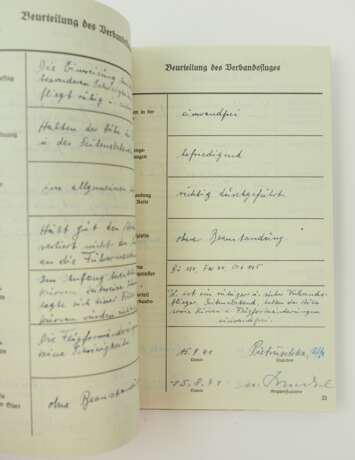 Fliegerische Beurteilung eines Trägers des Deutschen Kreuzes in Gold - 2./ Jagdgeschwader 27. - photo 2 Fliegerische Beurteilung eines Trägers des Deutschen Kreuzes in Gold - 2./ Jagdgeschwader 27. - photo 2