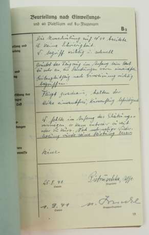 Fliegerische Beurteilung eines Trägers des Deutschen Kreuzes in Gold - 2./ Jagdgeschwader 27. - photo 3 Fliegerische Beurteilung eines Trägers des Deutschen Kreuzes in Gold - 2./ Jagdgeschwader 27. - photo 3