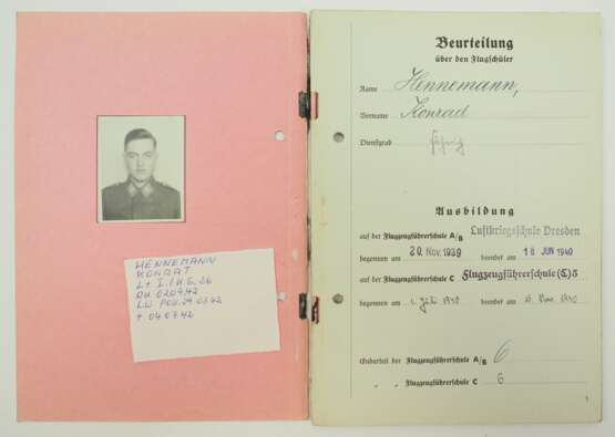 Fliegerische Beurteilung eines Ritterkreuzträgers der I./ Kampfgeschwader 26 - mehrere Schiffs-Versenkungen. - photo 1 Fliegerische Beurteilung eines Ritterkreuzträgers der I./ Kampfgeschwader 26 - mehrere Schiffs-Versenkungen. - photo 1