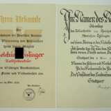 3. Reich: Urkundenpaar für einen Zollsekretär im Reichsdienst. - Foto 1