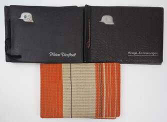 Wehrmacht: Familiennachlass Fotoalben - 3 Exemplare.