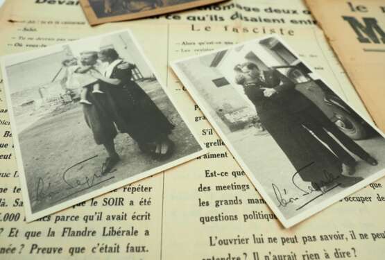 Degrelle, Leon: Lot Postkarten und Zeitschriften. - фото 2