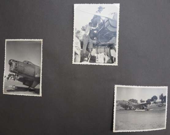 Luftwaffe: 2 Fotoalben des Leutnant und Führers des Nachtjagdkommandos im Jagdgeschwader 132 „Richthofen“ - Legion Condor - Träger des Spanienkreuz in Gold mit Schwertern und Brillanten. - фото 6