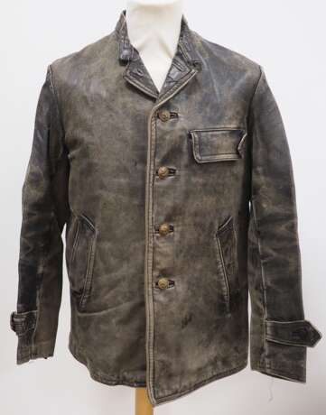 Kriegsmarine: Leder-Jacke für U-Boot Besatzungen und Brückenpersonal. - фото 1