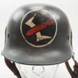 Luftwaffe: Stahlhelm M35 - Modifikation für Bordschützen. - Foto 2