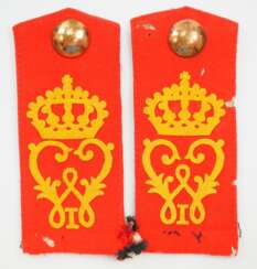 Württemberg: Paar Schulterstücke für Mannschaften im Infanterie-Regiment „König Wilhelm I.“ (6. Württembergisches) Nr. 124.