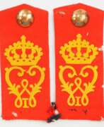 Übersicht. Württemberg: Paar Schulterstücke für Mannschaften im Infanterie-Regiment „König Wilhelm I.“ (6. Württembergisches) Nr. 124.