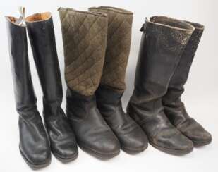 Wehrmacht: Lot Stiefel - 3 Paare.