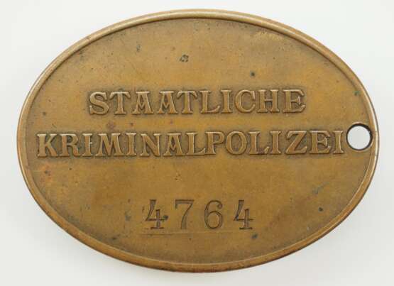 Staatliche Kriminalpolizei Dienstmarke. - фото 1 Staatliche Kriminalpolizei Dienstmarke. - фото 1